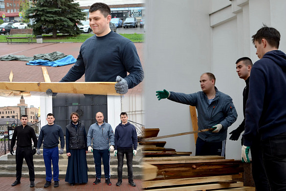 Судебные приставы Иванова  привели в порядок территорию возле храма